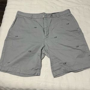 Size 38. Gray Vineyard Vines Whale Shorts